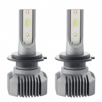 Set 2 LED-uri Auto Techstar and reg S1 H7 40w 4000 Lumeni 6500K AUTO 12-24 Volti CSP Canbus Radiator Alumin 
