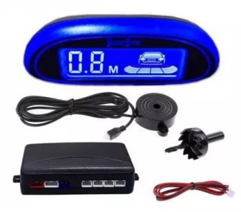 Set senzori Parcare auto Detector PARKTRONIC Display radar monitor 4 senzori ARGINTIU 