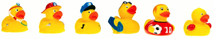 LENA - JUCARII DE BAIE - SET 6 FIGURINE - RATUSTELE PROFESIONISTE - FARA FTALATI - 65534 