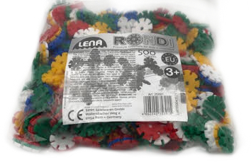 LENA - SET CONSTRUCTII RONDI - 500 GRAME / 25 MM - 35891