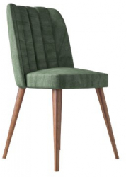 Scaun Horizon dining bucatarie lemn/stofa material textil Menta 