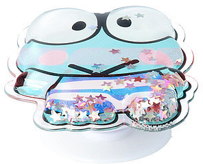 Popsocket cu suport pentru telefon sau tableta Glitter Frog Multicolor SEP-BBL6887 