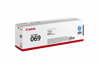 Toner Canon CRG069C Cyan capacitate 1900 pagini pentru i-SENSYS LBP673Cdw MF754Cdw MF752Cdw. 