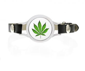 Bratara cu aromoterapie Neo WJ663 eco-friendly aliaj de zinc si piele ecologica 