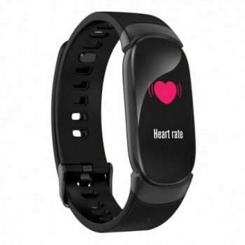 Bratara Fitness Techstar and reg B11 Negru IPS Bluetooth 4.0 IP65 Monitorizare Cardiaca Tensiune. Oxigenare Hi 