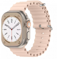 Curea din silicon pentru Apple Watch 1 - 8 - SE - Ultra 42 - 49 mm Breathe In Roz KOF-BBL6962 