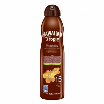 Spray pentru protectie solara cu ulei de argan Hawaiian Tropic Oil Bruma SPF 15 177 ml 