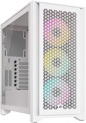 Carcasa Corsair iCUE 4000D RGB Airflow MiddleTower, Tempered Glass, True White cc-9011241-ww 
