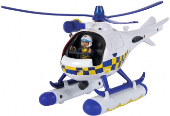 Elicopter Simba Fireman Sam Police Wallaby cu figurina 