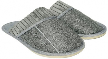 Papuci de casa barbati Comfort material textil - Gri 42/43 