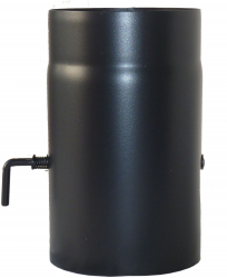 Burlan cu clapeta din otel 150/250 mm negru 