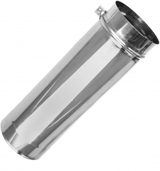 Burlan din inox diametru 150 mm L 0.45 m argintiu