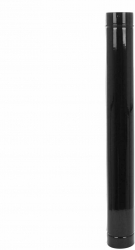 Burlan evacuare fum tabla emailata FI 150 x 900 mm negru lucios 