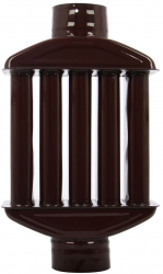 Burlan recuperator tabla emailata D 130 mm maro 