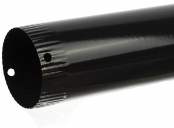 Burlan tabla emailat grosime 0.5 mm diametru 120 mm L 0.5 m negru 