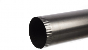 Burlan tabla grosime 0.4 mm diametru 120 mm L 1 m argintiu 