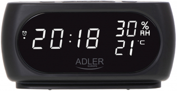 Ceas cu alarma indicator de temperatura si umiditate Adler AD1186 