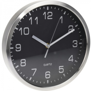 Ceas de perete EDS negru rama metalica and Oslash 25 cm 