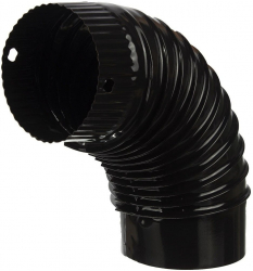 Cot 90 and deg din tabla emailata grosime 0.5 mm diametru 150 mm negru 