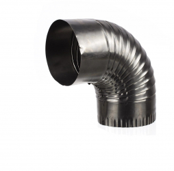 Cot 90 and deg tabla grosime 0.4 mm diametru 130 mm argintiu 