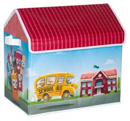 Cutie de depozitare cu design School si capac 38x25x38 cm multicolor Multicolor 28 l 