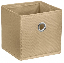 Cutie de depozitare pliabila uni 20x20x20 cm bej Bej 18 l 