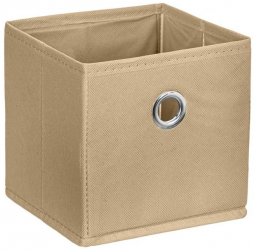Cutie de depozitare pliabila uni 30x30x30 cm bej Bej 24 l 