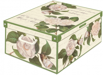 Cutie decorativa Camelie din carton 50 x 39 x 24 cm cu capac 