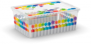 Cutie depozitare Colours din plastic 37 x 26 x 15 cm 11 L 