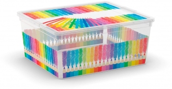 Cutie depozitare Colours din plastic 40 x 34 x 17 cm 18 L 