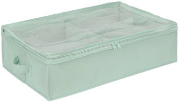 Cutie depozitare pantofi din plastic 36 x 56 x 16 cm verde menta 