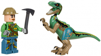 Figurina Lego Jungle Adventure cu accesorii si dinozaur 17x5x14 cm 