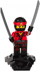Figurina Lego Ninja razboinic tinuta rosie cu accesorii 13.5 x 4 x 11 cm 
