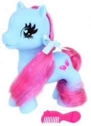 Figurina pentru copii Ponei cu pieptene multicolor 28 cm Multicolor 