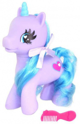 Figurina pentru copii Unicorn cu pieptene multicolor 28 cm Multicolor 