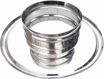 Flansa sistem evacuare gaze arse inox D 100 mm 