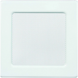 Grila ventilatie semineu otel 170 x 170 mm alba 