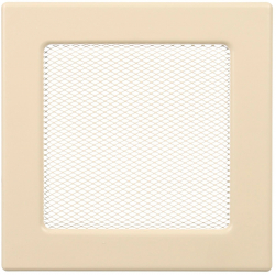 Grila ventilatie semineu otel 170 x 170 mm bej 