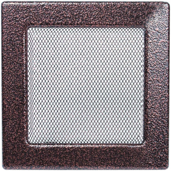 Grila ventilatie semineu otel 170 x 170 mm cupru 