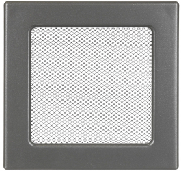 Grila ventilatie semineu otel 170 x 170 mm grafit 