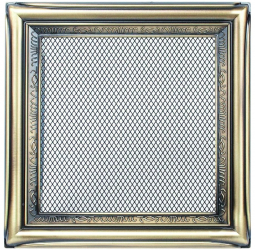 Grila ventilatie semineu otel 170 x 170 mm rustic 