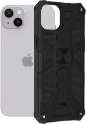 Husa pentru iPhone 14 Plus protectie militara hard shock cu suport magnetic landscape Negru KOF-BBL7043