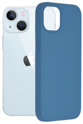 Husa pentru iPhone 14 Plus protectie silicon soft shock compatibil Magsafe Albastru HUR-BBL7039 