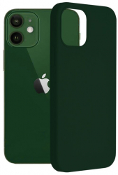 Husa pentru iPhone 14 Plus protectie silicon soft shock compatibil Magsafe Verde HUR-BBL7038 