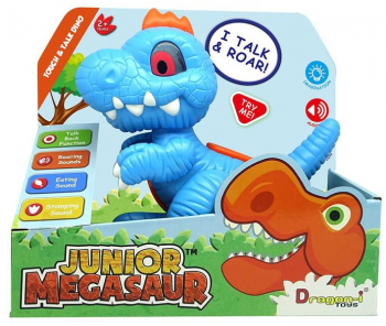 Jucarie pentru copii Dinozaur junior interactiv cu miscare si sunete Abastru / Rosu 