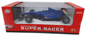 Masina de curse Formula 1 cu telecomanda R/C 2.4 Ghz scara 1 18 albastru Albastru 