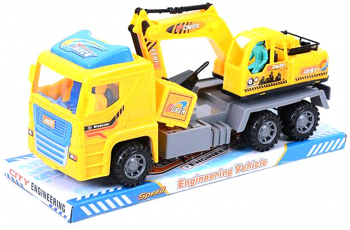 Masinuta de utilaj Maxi cu frictiune 36 x 14 x 16 cm din plastic 