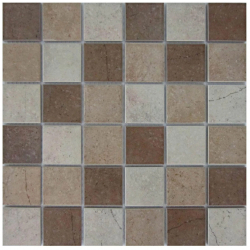 Mozaic ceramic 30 x 30 cm alb/cafeniu 