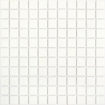 Mozaic sticla reciclata 30 x 30 cm Galac alb 