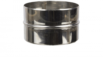 Mufa inox grosime 0.5 mm diametru 100 mm argintiu 